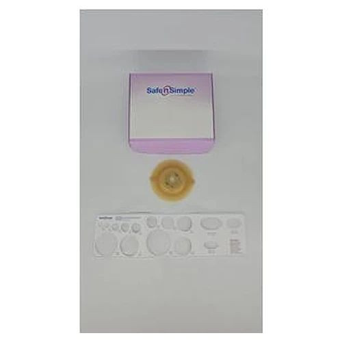 Safe N Simple - Sns7238214 - Llc 5" Diameter, 2 - Piece Round Convex Wafer, Standard Wear, White, 57Mm, 1/4" Flange Cut - To - Fit