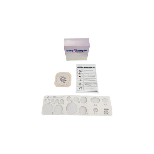 Safe N Simple - Sns7304134-Nf - 4 - 1/4" X 2 - Piece Wafer, Standard Wear, Tape Collar, Beige, 50 Mm, 2" Flange, Cut - To - Fit - Replaces Rrsns7304134