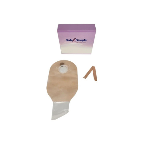 Safe N Simple - Sns7308134-Nf - 12" Drainable 2 - Piece Pouch, Beige, 50 Mm, 2" Flange, With Belt Tabs, And Velcro Closure - Replaces Rrsns7308134
