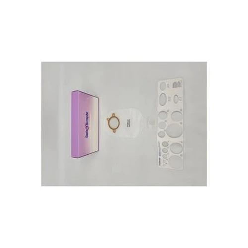 Safe N Simple - Sns7503214 - 9" Urostomy 2 - Piece Pouch, Transparent, 57Mm, 1/4" Flange, With Cap, And Belt Tabs