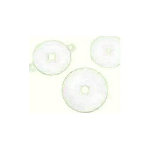 Torbot - 2456-07 - Group 3" Round Hypalon Soft Grey Face Plate, Flat, 7/8"