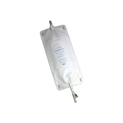 Urocare - Uro-Safe - 7632112 - Products Disposable Vinyl Leg Bag With Clear Front, Back And Thumb Clamp Large, 1000Ml Durable Wide Reinforced Eyelets For Straps.