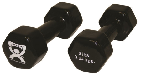 Fabrication Enterprises - Cando - 10-0557-2 - Dumbbell Pair Hexagon Heads 8 Lbs.