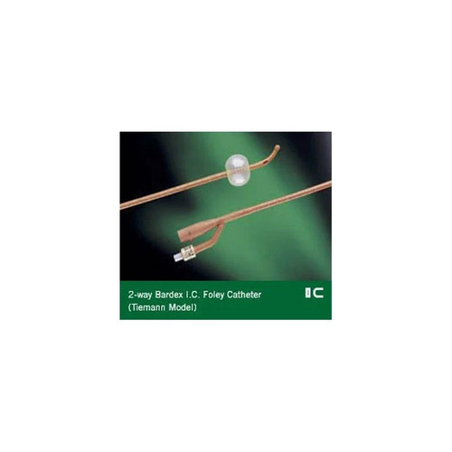 Bard Rochester - Bardex I.C. - 0168Si18 - Foley Catheter 2 - Way Coude Tip 5 Cc Balloon 18 Fr Silver Hydrogel Coated Latex
