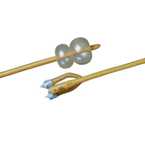 Bard Rochester - Bardex Lubricath - 0167L16 - Bardex Lubricath 3-Way Foley Catheter, Hydrogel Coated, 2 Staggered Eye, 16 Fr, 30 Cc Balloon Capacity 