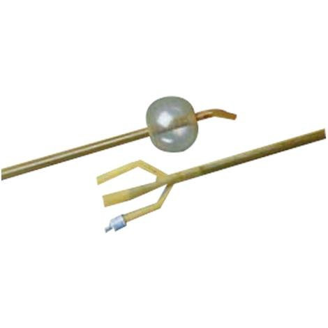 Bard Rochester - Bardex Lubricath - 2557H22 - Bardex Lubricath Hematuria 3-Way Foley Catheter 22Fr 30Cc Balloon Capacity, Long Open Coude Tip, Sterile 