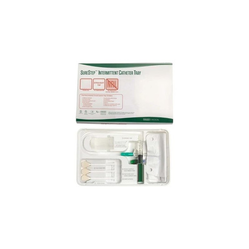 Bard Rochester - Surestep - Ints16 - "Bard" Tm Intermittent Catheter Tray Preconnected Drainage Bag 16Fr Straight Tip Silicone 20 - Cs - Us Only