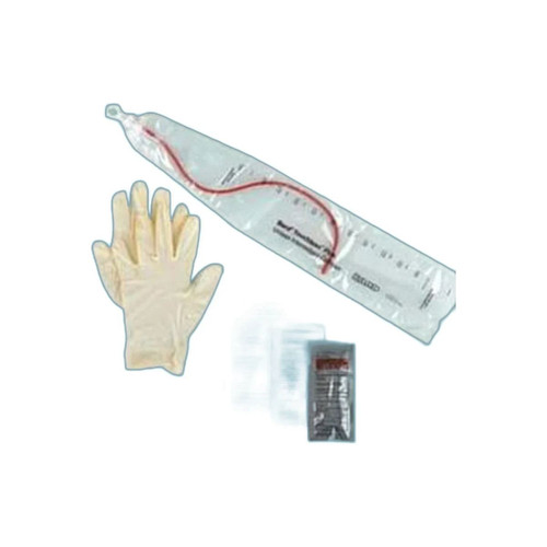 Bard Rochester - Touchless - 4A3055 - Intermittent Catheter Tray Closed System / Female 14 Fr Without Balloon Red Rubber