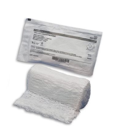 Cardinal Health - Dermacea - 441101 - Fluff Bandage Roll 3 - 2/5 Inch X 1/2 Yard 1 Per Pack Sterile 6 - Ply Shape
