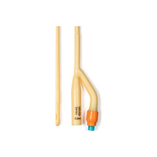 Dynarex - 4936 - Foley Catheter 2 - Way Standard Tip 5 Cc Balloon 16 Fr Silicone Coated Latex