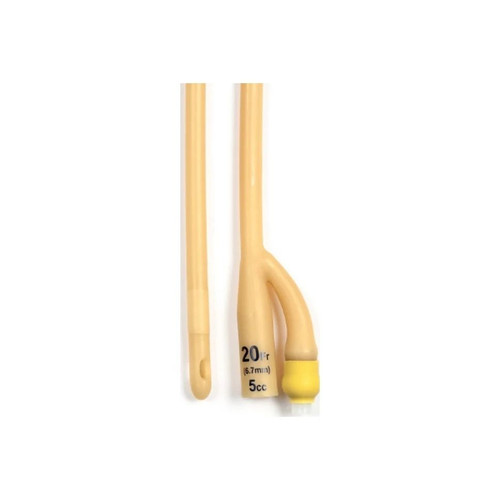 Dynarex - 4940 - Foley Catheter 2 - Way Standard Tip 5 Cc Balloon 20 Fr Silicone Coated Latex