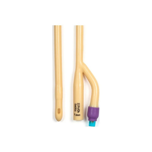 Dynarex - 4942 - Foley Catheter 2 - Way Standard Tip 5 Cc Balloon 22 Fr Silicone Coated Latex