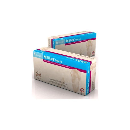 Dynarex - Multicare - 6814 - Exam Glove Large Nonsterile Vinyl Standard Cuff Length Smooth Ivory Not Rated