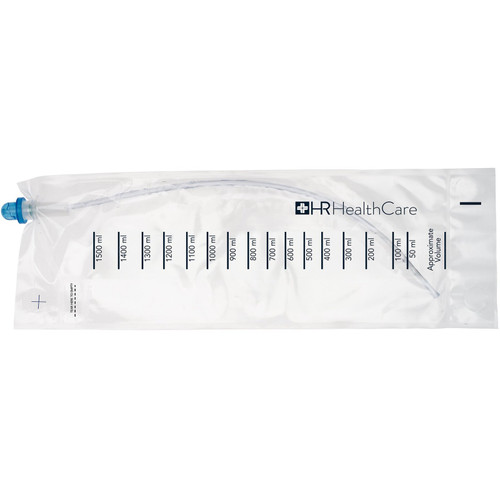 Hr Healthcare - Hr Pharmaceuticals - 32616 - Ez-Advancer Closed System Intermittent Catheter, Standard-Size Kit, 16 Fr, 16 Length, 1500 Ml Collection Bag, Gloves, Underpad, Gauze, Bzk Swab Wipe, Coude Tip 