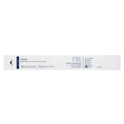Hr Healthcare - Ls2410 - Trucath Silicone - Elastomer Coated Latex Foley Catheter, 2 - Way, 24 Fr, 5 Ml Balloon