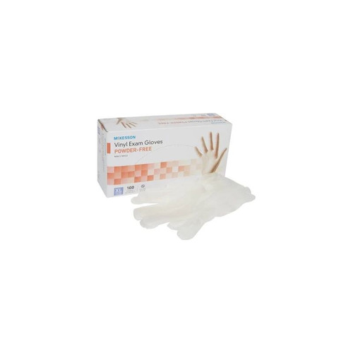 Mckesson - 14-120 - Exam Glove X - Large Nonsterile Vinyl Standard Cuff Length Smooth Clear Not Rated