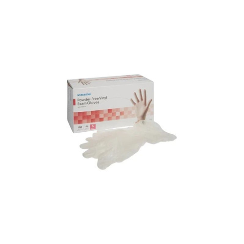 Mckesson - 14-134 - Exam Glove Small Nonsterile Vinyl Standard Cuff Length Smooth Clear Not Rated