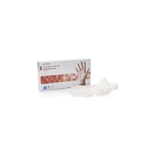 Mckesson - 14-168 - Confiderm Exam Glove Large Nonsterile Vinyl Standard Cuff Length Smooth Clear Not Rated