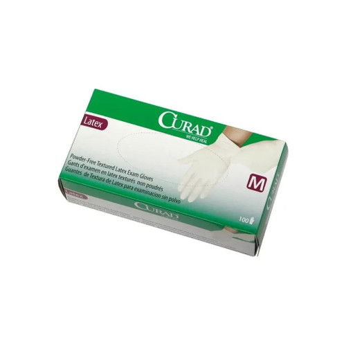 Medline - Curad - Cur8107H - Powder - Free Textu Latex Exam Gloves