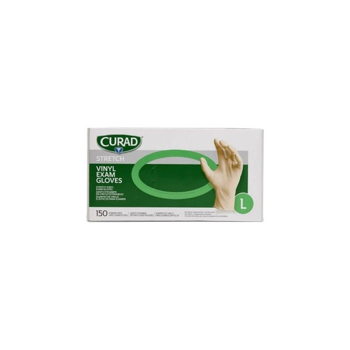 Medline - Curad - Cur9226 - Stretch Vinyl Exam Gloves,Large