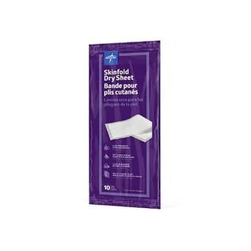 Medline - Msc10614 - Skinfold Dry Sheets, White, 6" X 14", 10 Ct