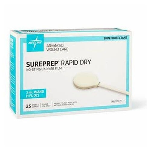Medline - Msc1613 - Sureprep Rapid Dry No - Sting Barrier Film, 3 Ml Wand