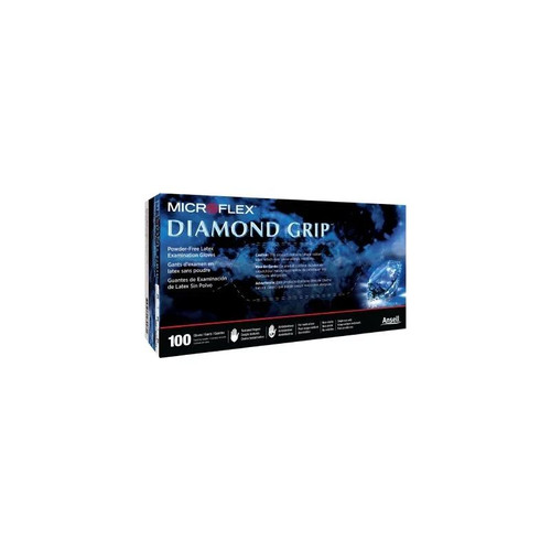Microflex - Diamond Grip - Mf-300-Xl - Exam Glove X - Large Nonsterile Latex Standard Cuff Length Textured Fingertips White Not Rated