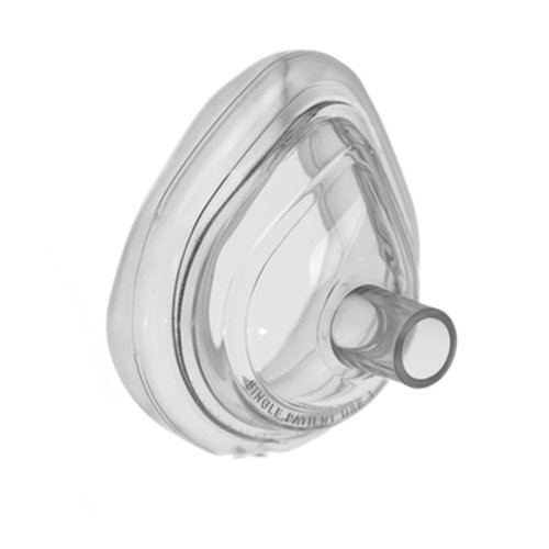 Teleflex - 158400 - Anesthesia Mask Elongated Style Adult Size 4 Hook Ring