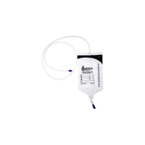 Vesco Medical - Ved-015eo - 1500ml Enfit Compatible Drainage Bag, With 30" (75cm) Tubing.