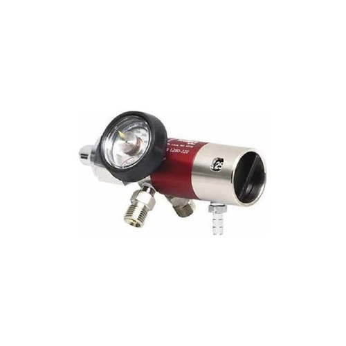 Allied - Lsp - L280-220 - Oxygen Regulator Continuous With Gauge And 2 Check Valves 0 - 25 Lpm Barb Outlet Cga - 540