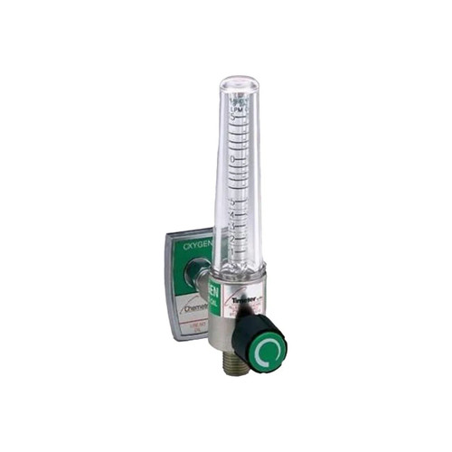Allied - Timeter - 15009-03 - Sure Grip Oxygen Flowmeter Single 0 - 15 Lpm Diss Outlet Female Hex Nut Adapter