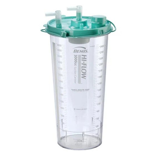 Bemis Healthcare - Hi-Flow - 3002 055 - Rigid Suction Cannister 3000 Ml Sealing Lid 