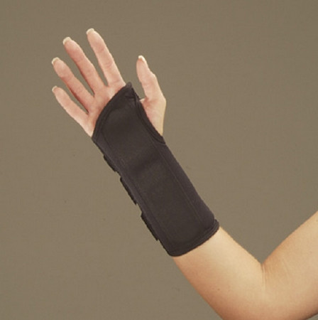 Deroyal - 5074-08 - Wrist Brace Low Profile Polyester / Foam Left Hand Black Medium