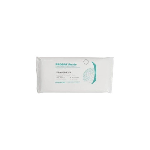 Contec - Prosat - Ps-911Eb/Etoh - Ps- Sterile Surface Disinfectant Cleaner Premoistened Cleanroom Manual Pull Wipe 30 Count Soft Pack Alcohol Scent