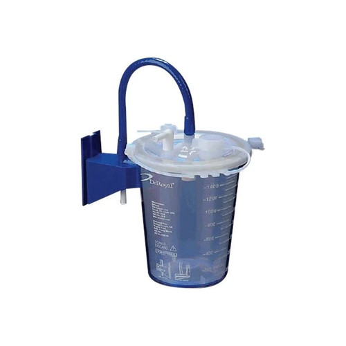 Deroyal - Crystaline - 71-8002 - Eco Suction System Rigid Canister 1200 Ml Pour Lid