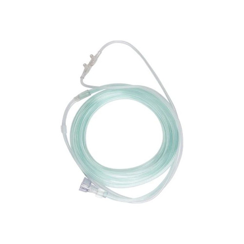 Mckesson - 16-0539 - Etco2 Nasal Sampling Cannula With O2 Delivery Oxygen Adult Curved Prong / Nonflared Tip
