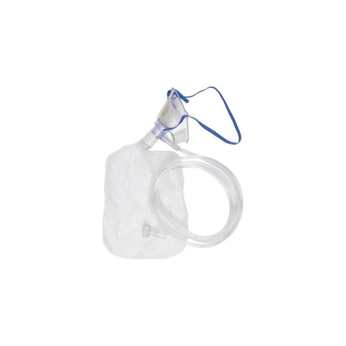 Mckesson - 16-3226E - Nonrebreather Oxygen Mask Elongated Style Pediatric Adjustable Head Strap / Nose Clip