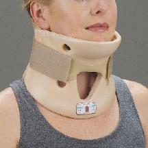 Deroyal - A9916-11 - Rigid Cervical Collar Preformed Adult Small Two - Piece / Trachea Opening 4 - 1/4 Inch Height 10 To 13 Neck Circumference