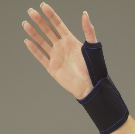 Deroyal - Thermo-Form - 360Xsl - Thumb Splint X - Small Hook And Loop Closure Left Hand Black