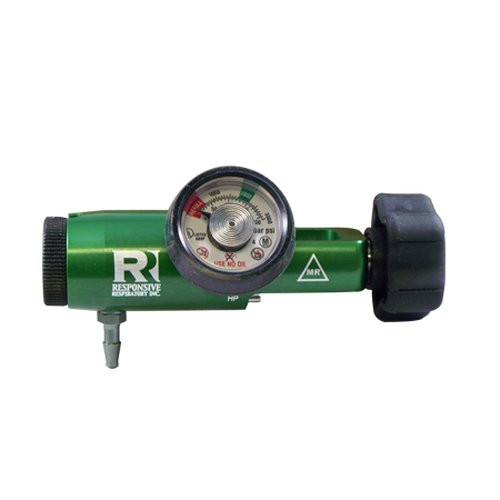 Responsive Respiratory - Oxygen Regulator - 120-1270Mri - Mri 25 Lpm, Cga 870 W/ Barb