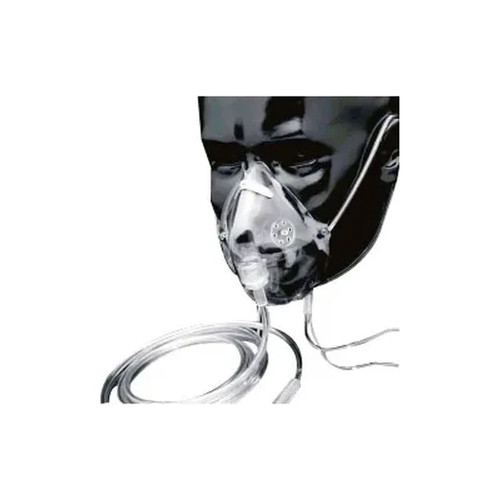 Salter Labs - 8005-7-50 - Adult Elongated Mask With 7' Tubing, Over - The - Ear Style