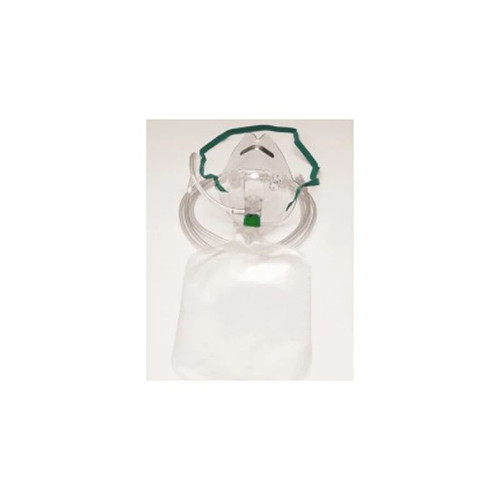 Sun Med - Salter - 8130-7-50 - Labs Nonrebreather Oxygen Mask Elongated Style Adult One Size Fits Most Adjustable Head Strap