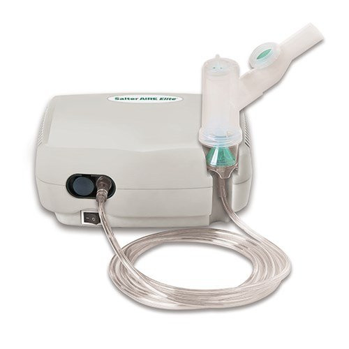 Sun Med - Salter Aire Elite Plus - 8350-8900-7-1 - Compressor Nebulizer System Small Volume Medication Cup Universal Mouthpiece Delivery