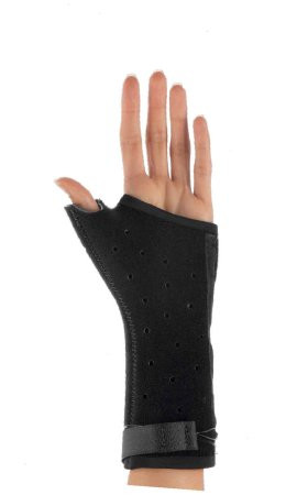 Djo Djorthopedics - Exos - 230-31-1111 - Thumb Splint X - Small Hook And Loop / Adjustable Cable Closure Left Hand Black