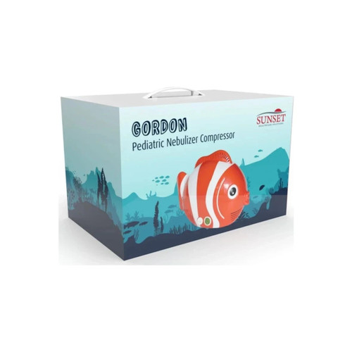 Sunset Healthcare Solutions - Neb300Fish - Pediatric Fish Compressor Nebulizer With Neb Kit And Aerosol Mask