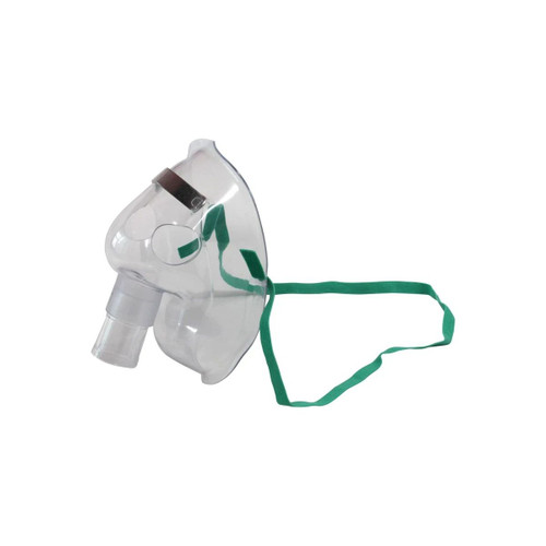 Sunset Healthcare Solutions - Res2200V - Oxygen Mask Full Face Style Pediatric Adjustable Head Strap / Nose Clip