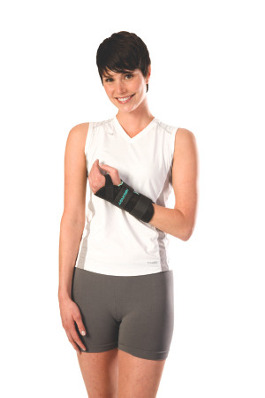 Djo Djorthopedics - Aircast A2 - 05Wlr - Wrist Brace Aluminum / Foam Nylon Right Hand Black Large