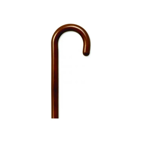 Alex Orthopedics - 03004 - Orthopedic Tourist Handle Cane, Natural Stain, 36" - 37" H, 18Mm Rubber Tip, Laminated Wood, 300 Lb Weight Capacity