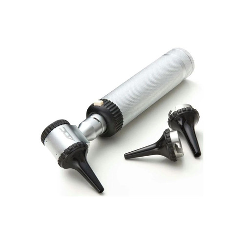 American Diagnostic - 5211 - Economy Standard Otoscope, 2.5V German Lamp, 3X Lens, Bayonet Locking Head, Satin Finish Knurled Handle