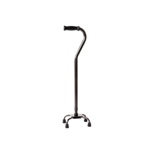 Apex - Carex - Fga41500 0000 - Small Base Quad Cane Steel 28 To 37 Inch Height Black